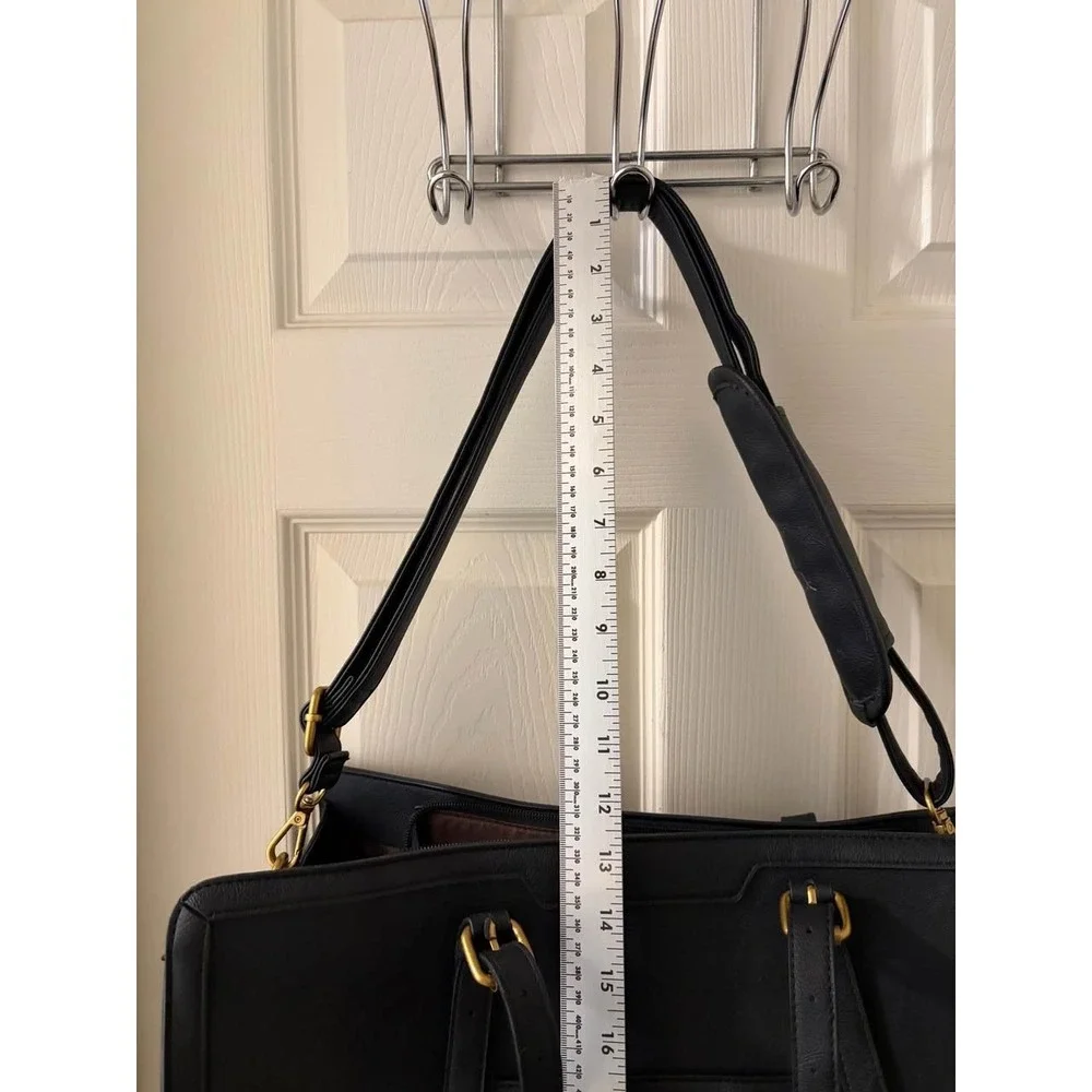 LOVEVOOK Black Laptop Tote Briefcase Work Bag Shoulder Bag 17